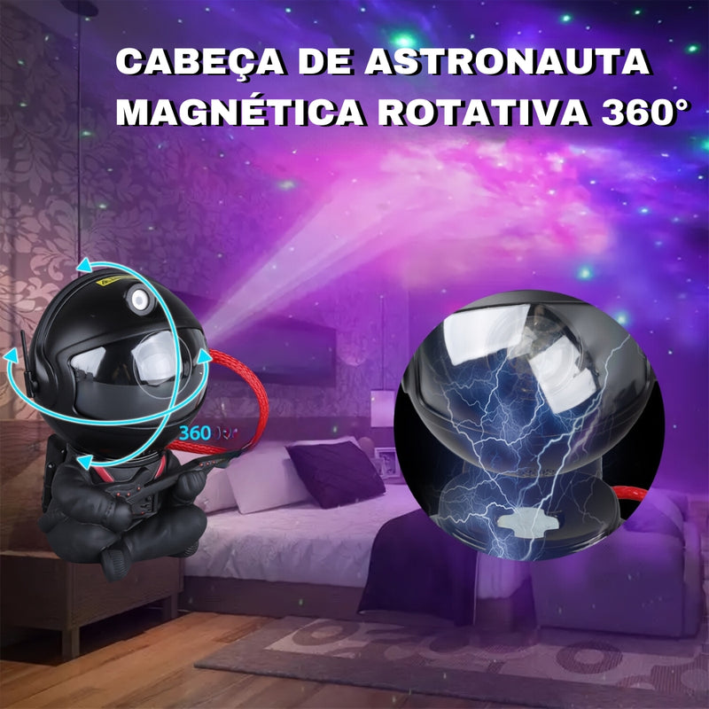 Astronaut RGB Projection Lamp (ideal para quartos) experiência galática