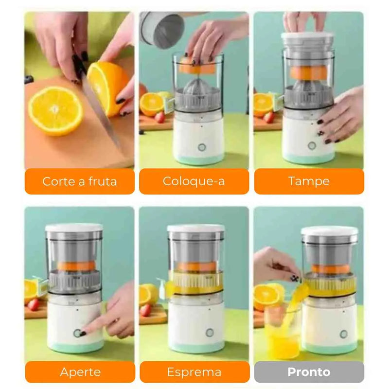 Espremedor de Frutas Mix - Porta-Frutas Sem Fio para Sucos Frescos em Qualquer Lugar!